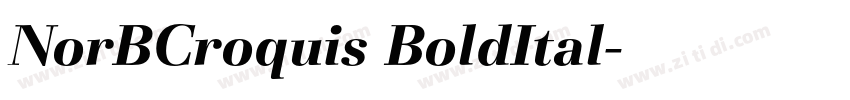 NorBCroquis BoldItal字体转换